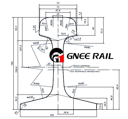 GOST P75 Hnyav Rail